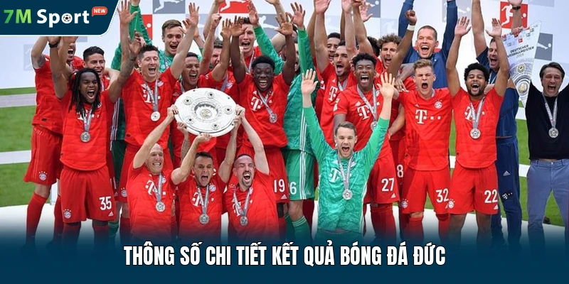 Thông số chi tiết kết quả bóng đá Đức